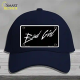 Bad Girl Novelty License Plate Hat Cotton / Navy