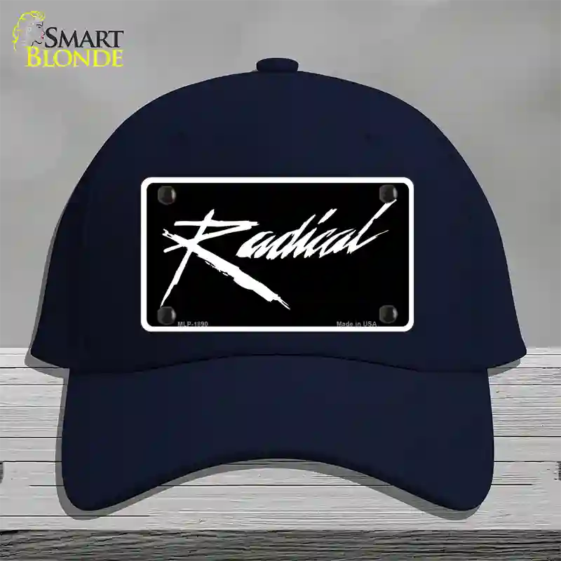 Radical Novelty License Plate Hat Cotton / Navy