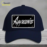 Aggressive Novelty License Plate Hat Cotton / Navy