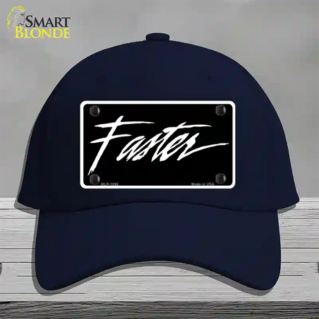 Faster Novelty License Plate Hat Cotton / Navy