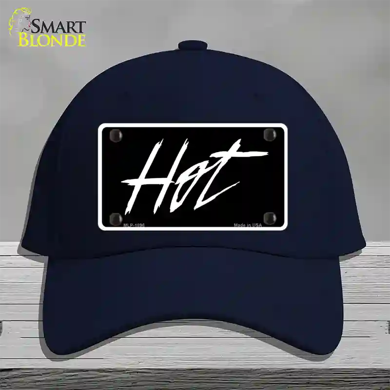 Hot Novelty License Plate Hat Cotton / Navy