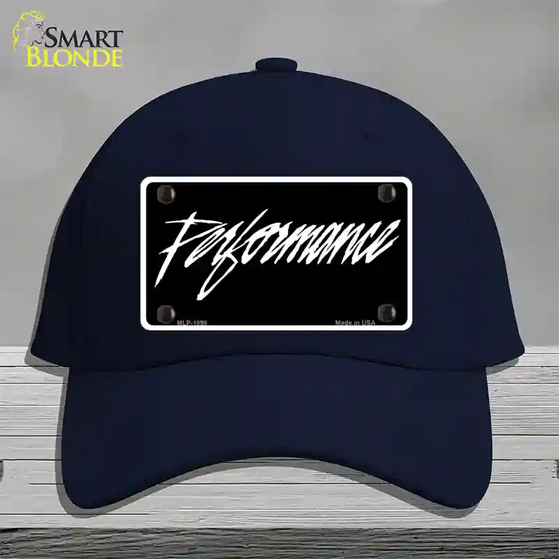 Performance Novelty License Plate Hat Cotton / Navy