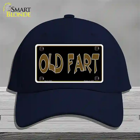 Old Fart Novelty License Plate Hat Cotton / Navy