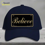 Believe Novelty License Plate Hat Cotton / Navy