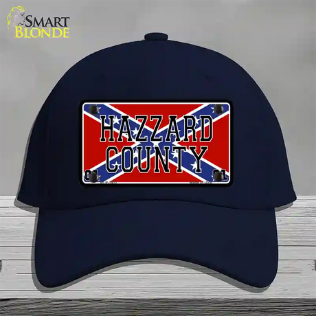 Hazard County Confederate Flag Novelty License Plate Hat Cotton / Navy