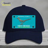 Road Runner Teal New Mexico Novelty License Plate Hat Cotton / Navy