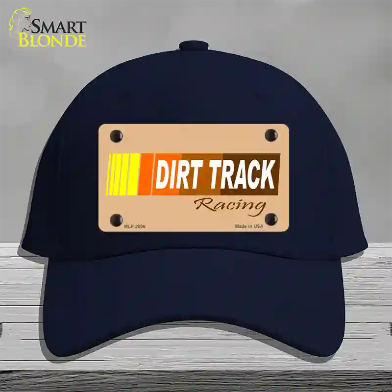 Dirt Track Racing Novelty License Plate Hat Cotton / Navy