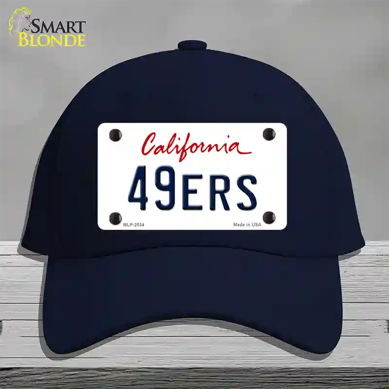 49ERS California State Novelty License Plate Hat Cotton / Navy