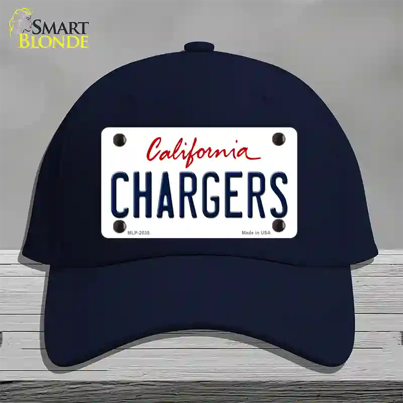 Chargers California State Novelty License Plate Hat Cotton / Navy