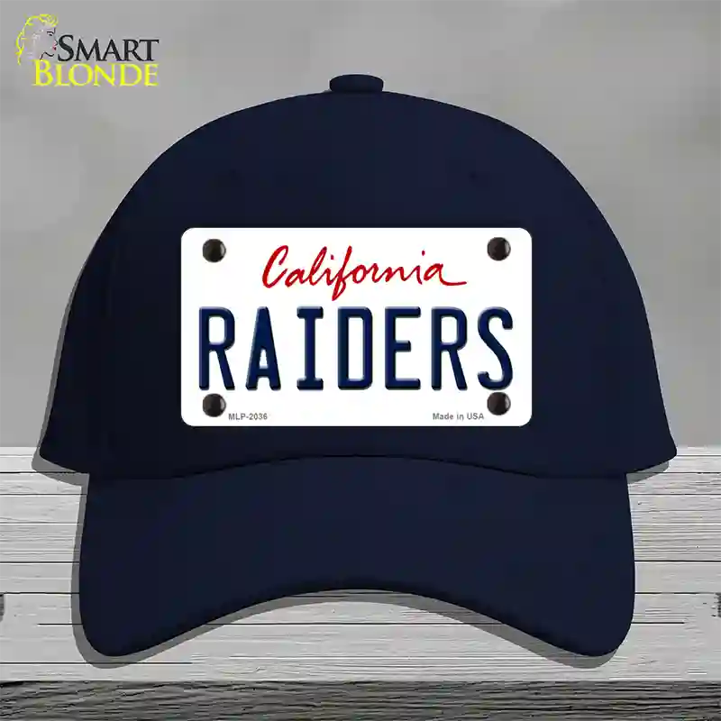 Raiders California State Novelty License Plate Hat Cotton / Navy