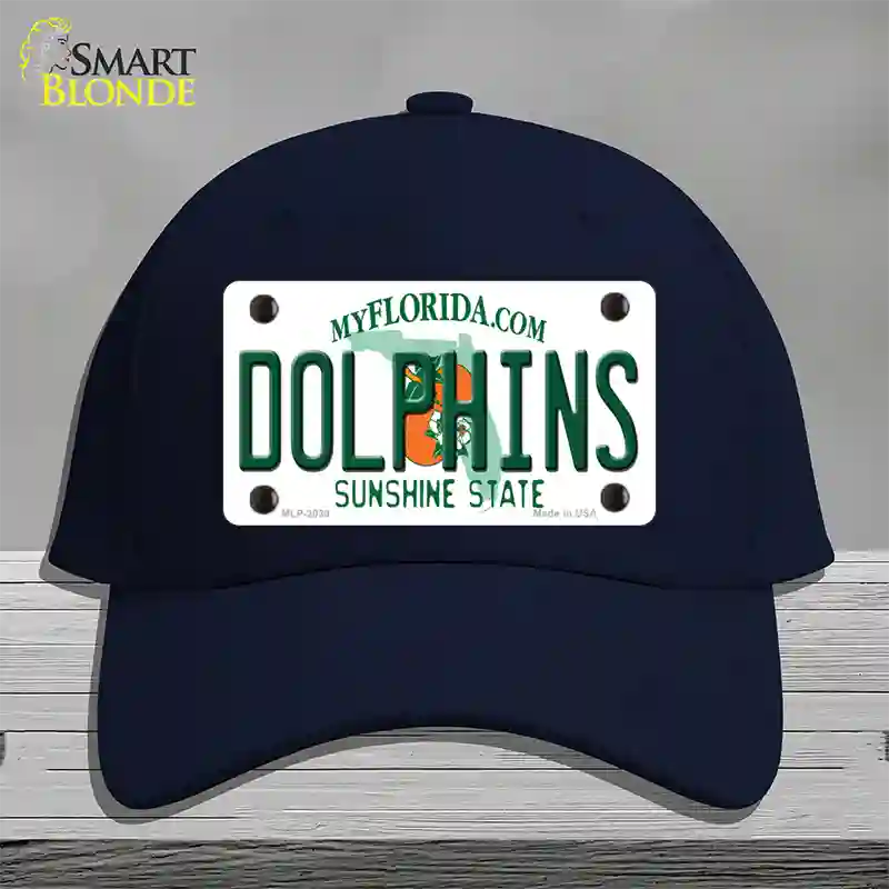 Dolphins Florida State Novelty License Plate Hat Cotton / Navy