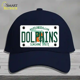 Dolphins Florida State Novelty License Plate Hat Cotton / Navy