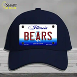 Bears Illinois State Novelty License Plate Hat Cotton / Navy