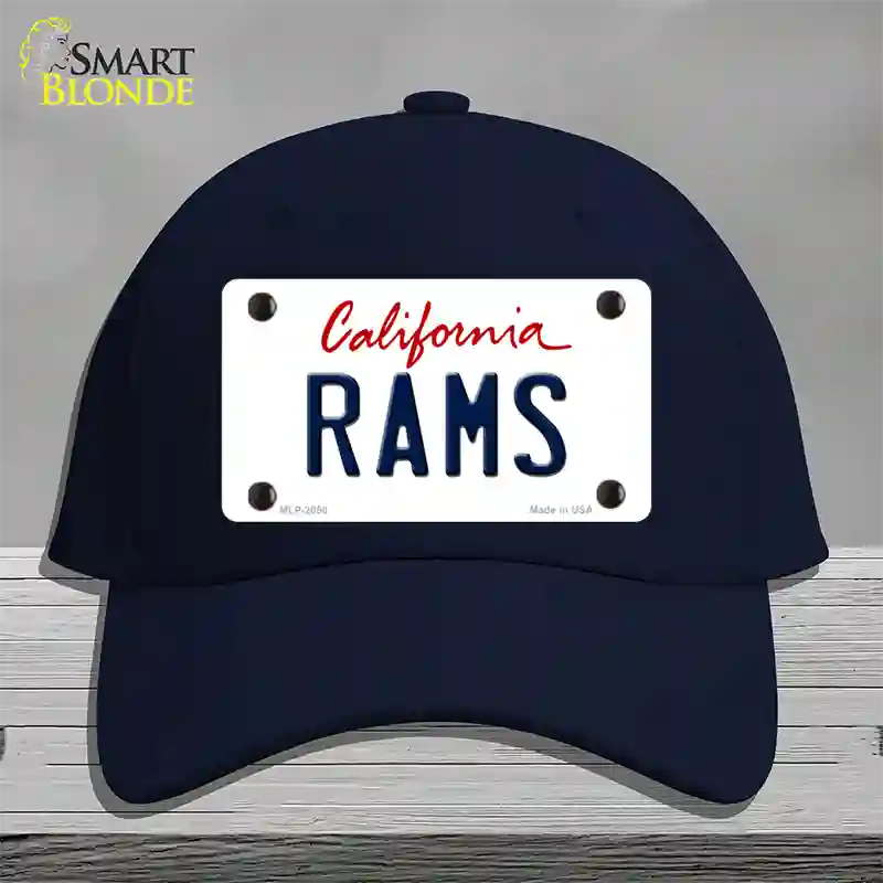 Rams California State Novelty License Plate Hat Cotton / Navy