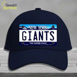 Giants New York State Novelty License Plate Hat Cotton / Navy