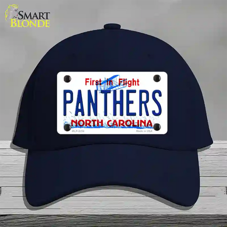 Panthers North Carolina State Novelty License Plate Hat Cotton / Navy