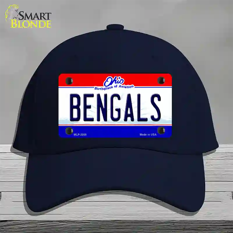 Bengals Ohio State Novelty License Plate Hat Cotton / Navy