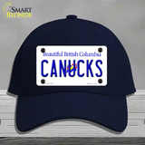 Canucks British Columbia Canada Province Novelty License Plate Hat Cotton / Navy