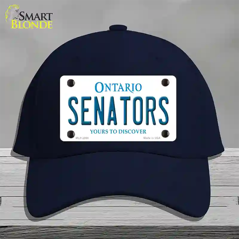 Senators Ontario Canada Province Novelty License Plate Hat Cotton / Navy