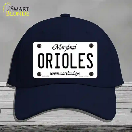 Orioles Maryland State Novelty License Plate Hat Cotton / Navy