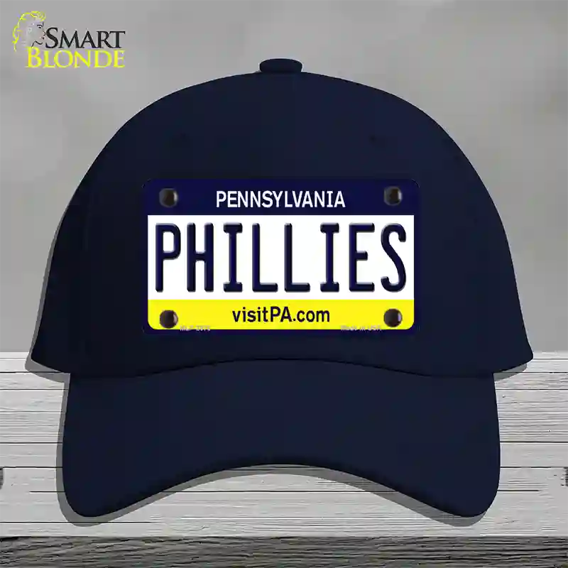 Phillies Pennsylvania State Novelty License Plate Hat Cotton / Navy