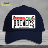 Brewers Wisconsin State Novelty License Plate Hat Cotton / Navy