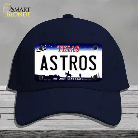 Astros Texas State Novelty License Plate Hat Cotton / Navy