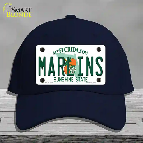 Marlins Florida State Novelty License Plate Hat Cotton / Navy