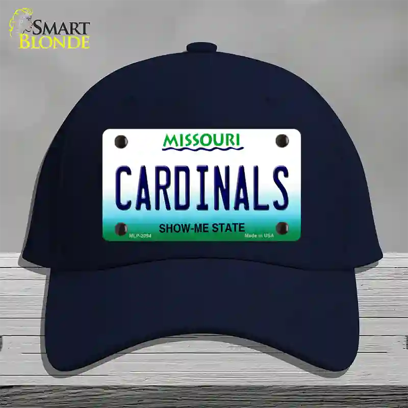 Cardinals Missouri State Novelty License Plate Hat Cotton / Navy