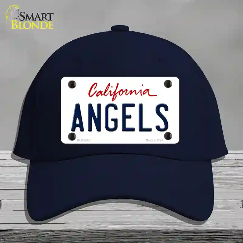 Angels California State Novelty License Plate Hat Cotton / Navy