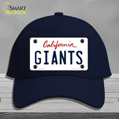 Giants California State Novelty License Plate Hat Cotton / Navy