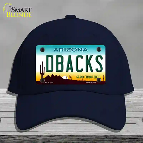 Dbacks Arizona State Novelty License Plate Hat Cotton / Navy