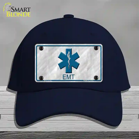 EMT Novelty License Plate Hat Cotton / Navy