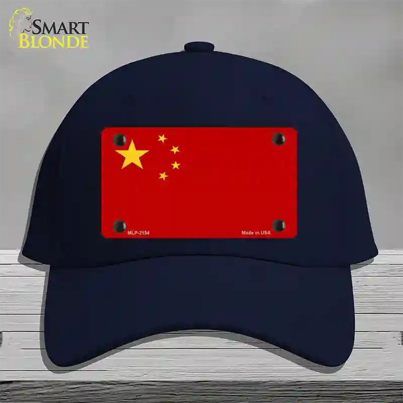 China Flag Novelty License Plate Hat Cotton / Navy