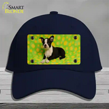 Boston Terrier Dog Novelty License Plate Hat Cotton / Navy