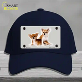 Chihuahua Dog Novelty License Plate Hat Cotton / Navy