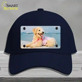 Poodle Dog Novelty License Plate Hat Cotton / Navy