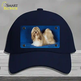 Shih Tzu Dog Novelty License Plate Hat Cotton / Navy