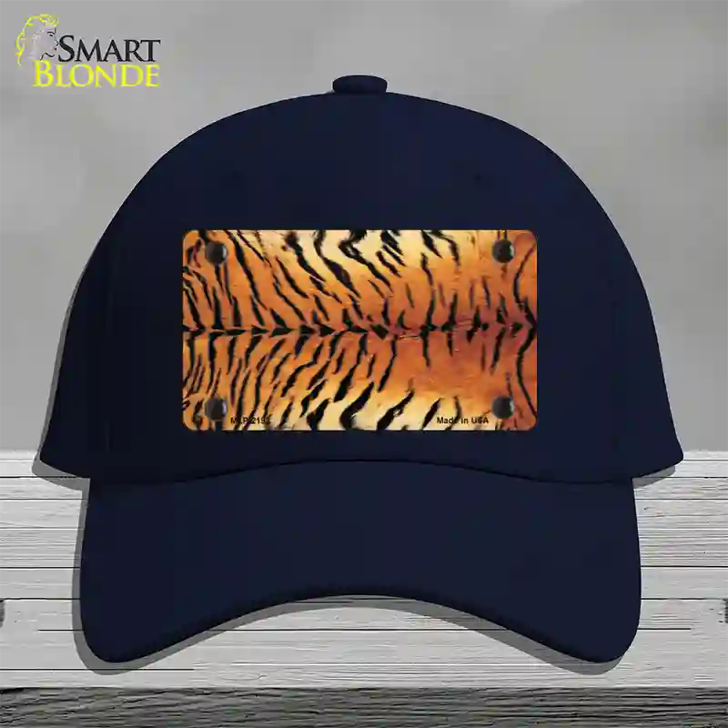 Tiger Pattern Novelty License Plate Hat Cotton / Navy