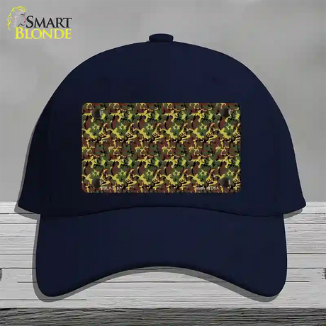 Camouflage Novelty License Plate Hat Cotton / Navy