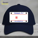 Washington DC State Blank Novelty License Plate Hat Cotton / Navy