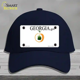 Georgia State Blank Novelty License Plate Hat Cotton / Navy