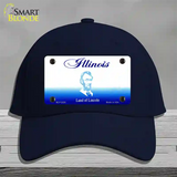 Illinois State Blank Novelty License Plate Hat Cotton / Navy