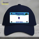 Minnesota State Blank Novelty License Plate Hat Cotton / Navy