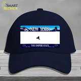 New York State State Blank Novelty License Plate Hat Cotton / Navy