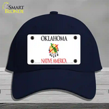 Oklahoma State Blank Novelty License Plate Hat Cotton / Navy