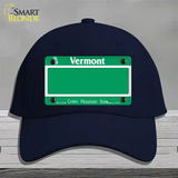 Vermont State Blank Novelty License Plate Hat Cotton / Navy