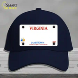 Virginia State Blank Novelty License Plate Hat Cotton / Navy