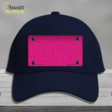 Diamond Pink Novelty License Plate Hat Cotton / Navy