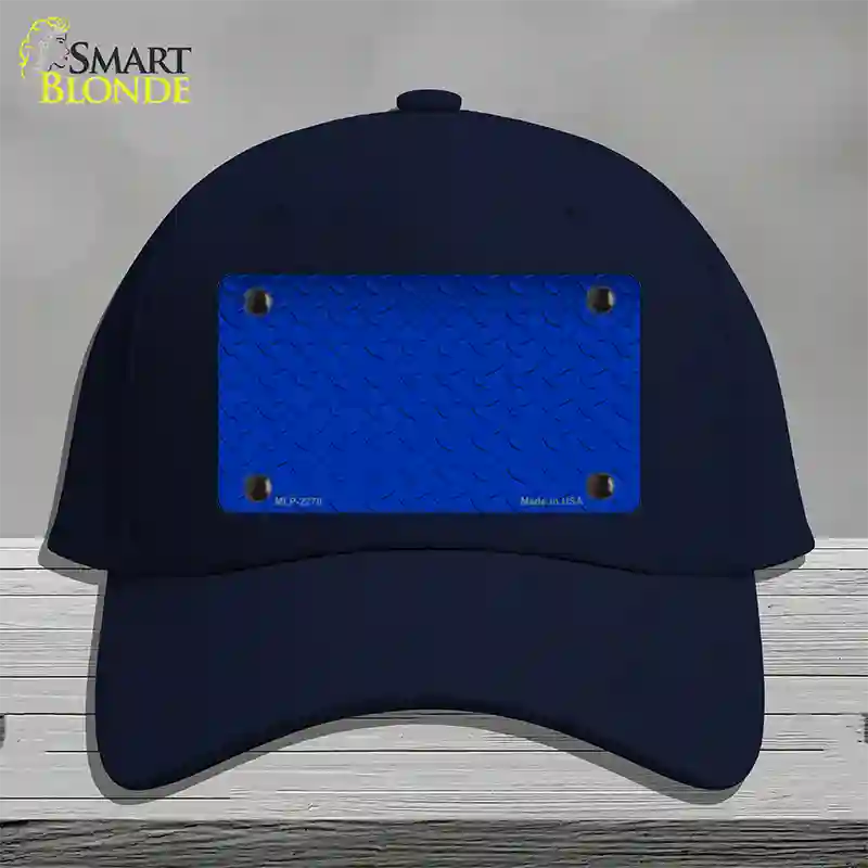 Diamond Blue Novelty License Plate Hat Cotton / Navy